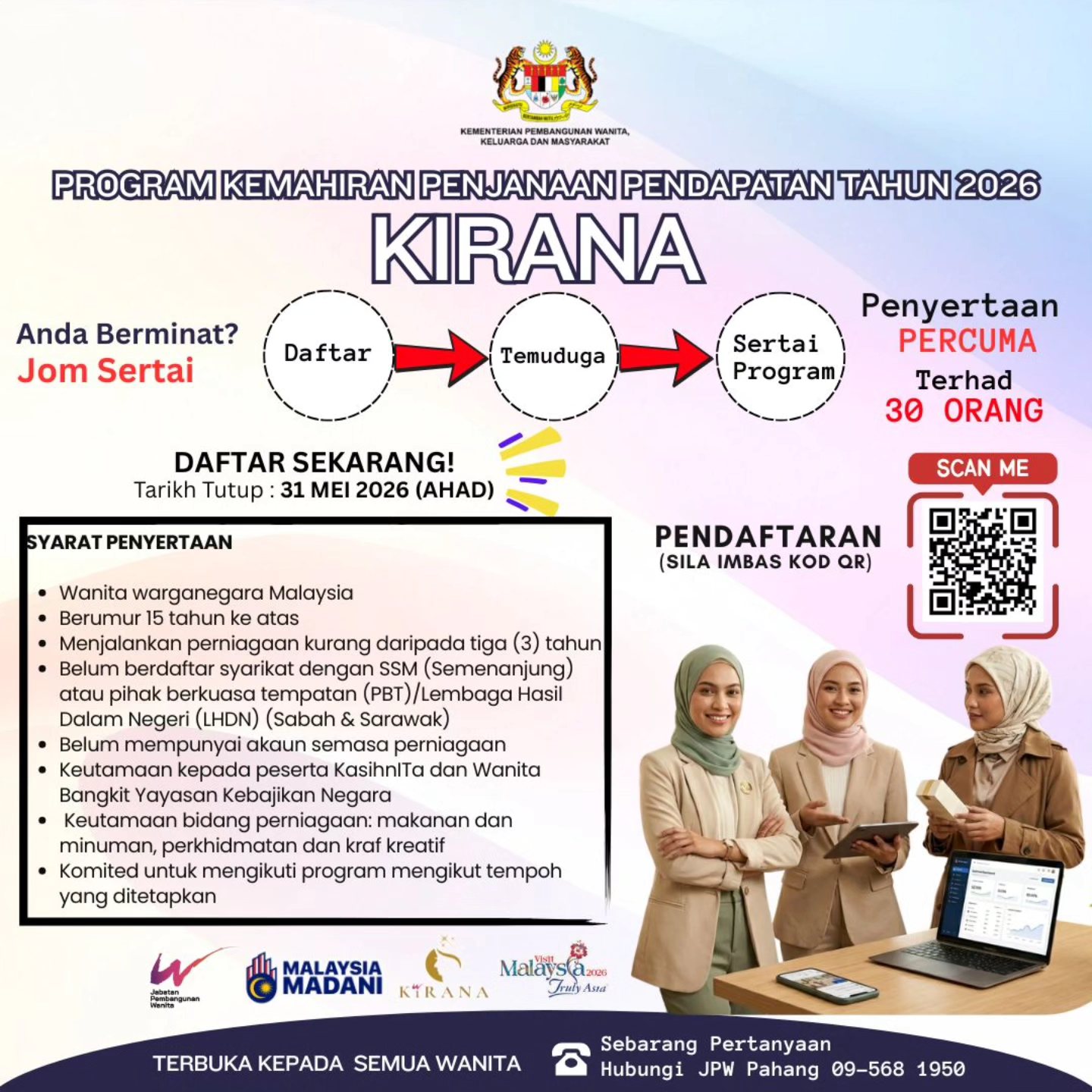 Program Kemahiran Penjanaan Pendapatan KIRANA Tahun 2026