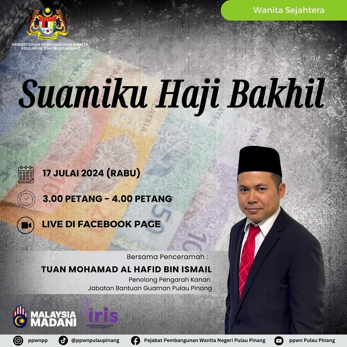 Program Iris: "Suamiku Haji Bakhil"